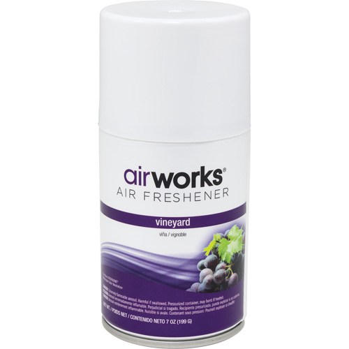 AirWorks&reg; Metered Air Fresheners, Vineyard, Aerosol Can M & M Nord Ouest Inc