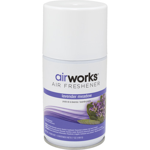AirWorks&reg; Metered Air Fresheners, Lavender Meadow, Aerosol Can M & M Nord Ouest Inc