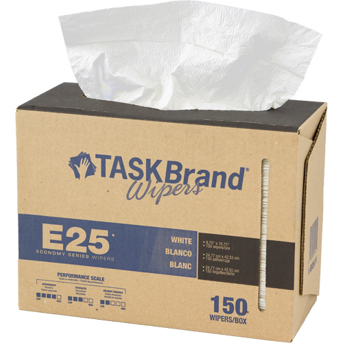 Essuie-tout &eacute;conomique &agrave; renfort tiss&eacute; TaskBrand E25, Tout usage, 16-3/4" lo x 9-3/4" la M & M Nord Ouest Inc