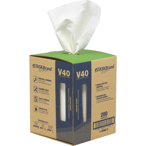 Essuie-tout de s&eacute;rie de qualit&eacute; V40 TaskBrand, Tout usage, 12" lo x 10" la M & M Nord Ouest Inc