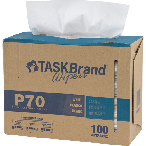 TaskBrand&reg; P70 Premium Series Wipers, Heavy-Duty, 16-3/4" L x 8-1/4" W M & M Nord Ouest Inc
