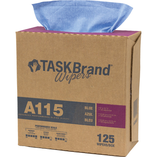 Chiffons &agrave; haut rendement A115 TaskBrand, Robuste, 16-3/4" lo x 12" la M & M Nord Ouest Inc