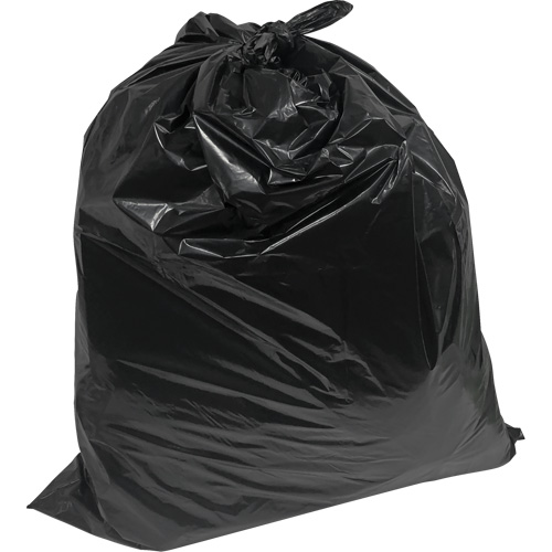 Sacs &agrave; d&eacute;chets de calibre industriel, T-Fort, 26" la x 36" lo, 1,2 mil, Noir, Capacit&eacute; 45 L (12 gal.) M & M Nord Ouest Inc