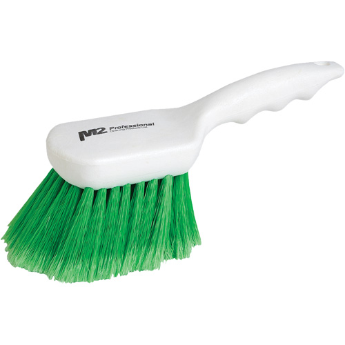 Brosse &agrave; recoins &agrave; manche court, 9" l, Soies Synth&eacute;tique, Vert M & M Nord Ouest Inc