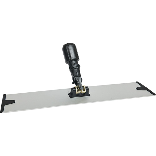 Support de vadrouille &agrave; &eacute;pousseter en microfibres &agrave; boucles et crochets, 18", Aluminium M & M Nord Ouest Inc