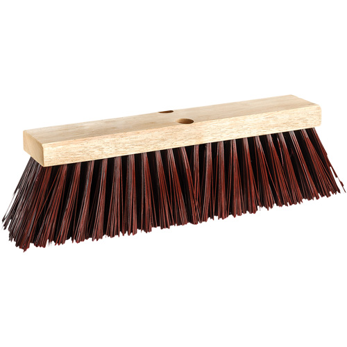 Street Push Broom, 14", X-Coarse, Polypropylene Bristles M & M Nord Ouest Inc