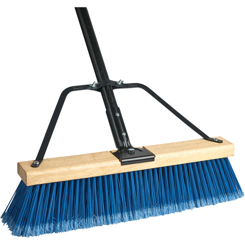 Ryno Push Broom with Braced Handle, 36", Fine, PVC Bristles M & M Nord Ouest Inc