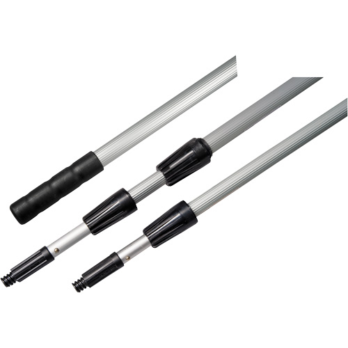 3-Piece Extension Handle, Aluminum, Telescopic, Threaded Taper Tip, 1" Diameter, 360" Length M & M Nord Ouest Inc