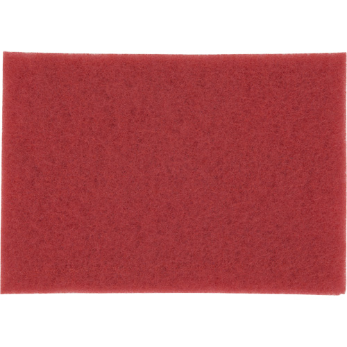 Tampon haute performance, 14" x28", Lustrage/Nettoyage, Rouge M & M Nord Ouest Inc