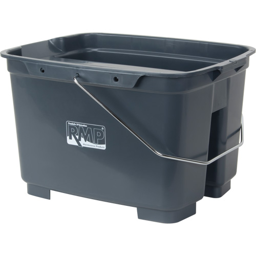 Seau double, Capacit&eacute; de 4,75 gal. US (19 pintes), Gris M & M Nord Ouest Inc