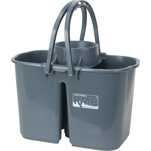 Seau et essoreuse pour vadrouille, Passoire, 3,75 gal. US (15 pintes), Gris M & M Nord Ouest Inc