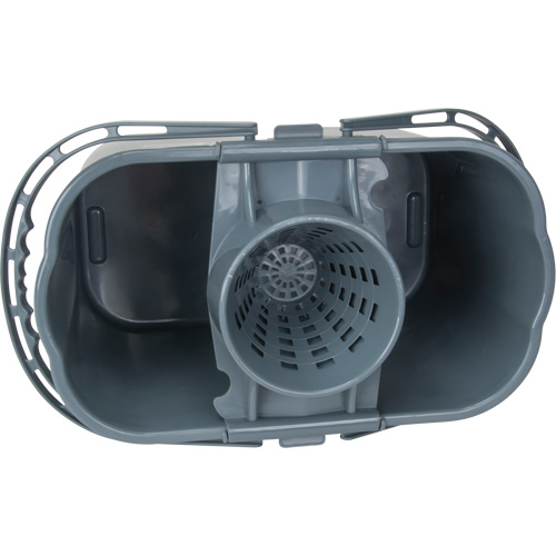 Seau et essoreuse pour vadrouille, Passoire, 3,75 gal. US (15 pintes), Gris M & M Nord Ouest Inc