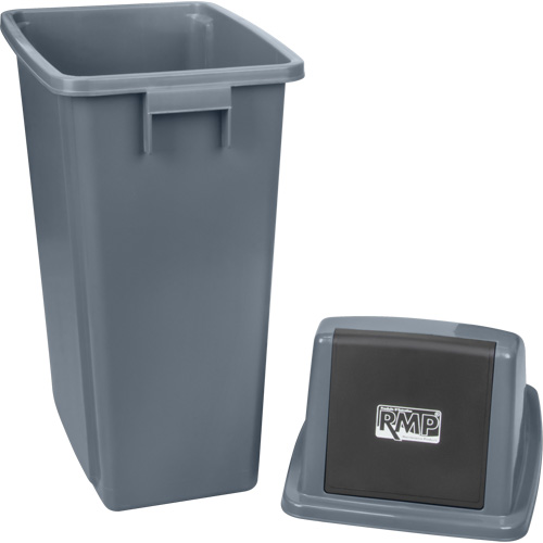Garbage Can, Plastic, 15 US gal. M & M Nord Ouest Inc