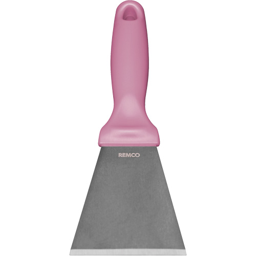 Large Stainless Steel Scraper, Pink, 3" W x 9" L M & M Nord Ouest Inc