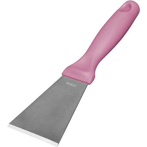 Large Stainless Steel Scraper, Pink, 3" W x 9" L M & M Nord Ouest Inc