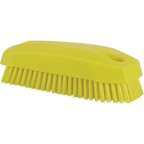 Brosse &agrave; main, Soies Ferme, Longueur de 5", Jaune M & M Nord Ouest Inc
