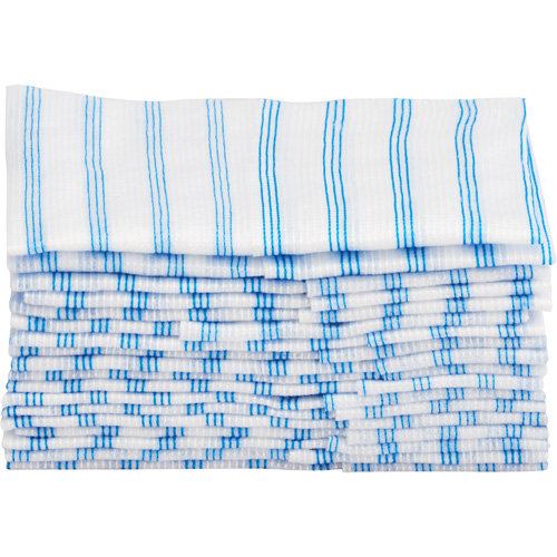 Disposable Single-Use Cloths, Microfibre, Blue/White M & M Nord Ouest Inc