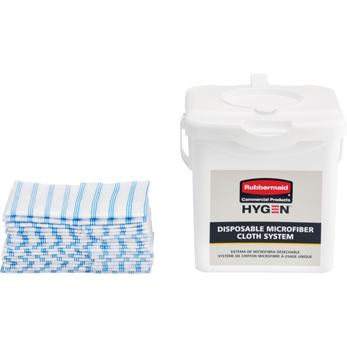 Microfibre Cloth Charging Bucket, White M & M Nord Ouest Inc