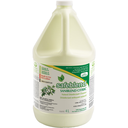 CITRIC Peppermint Oil Disinfectant Cleaner, 4 L, Jug M & M Nord Ouest Inc