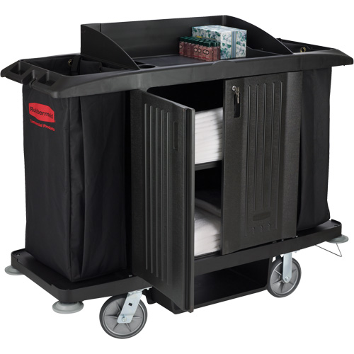 Executive Full-Size Housekeeping Cart with Doors M & M Nord Ouest Inc