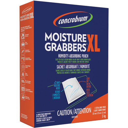 Sachets d&eacute;shydratants Concrobium Moisture Grabbers XL M & M Nord Ouest Inc
