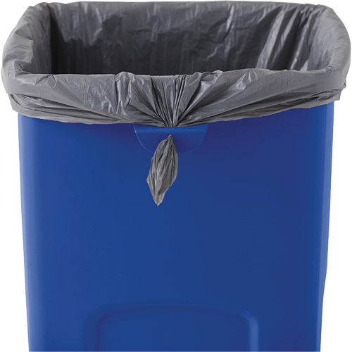 Untouchable&reg; Square Recycling Container, Bulk, Plastic, 23 US gal. M & M Nord Ouest Inc