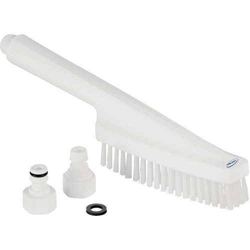 Waterfed Hand Brush, Stiff Bristles, 13" Long, White M & M Nord Ouest Inc