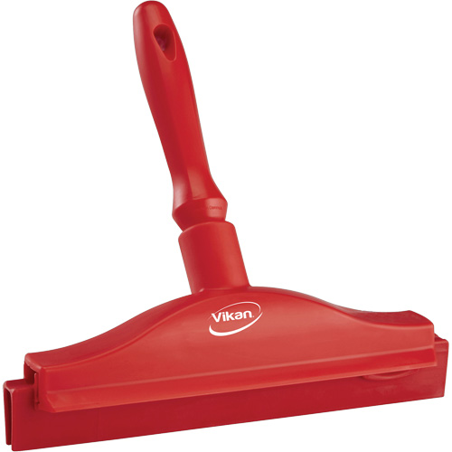 Raclette &agrave; lame double ultra hygi&eacute;nique, 10", Rouge M & M Nord Ouest Inc