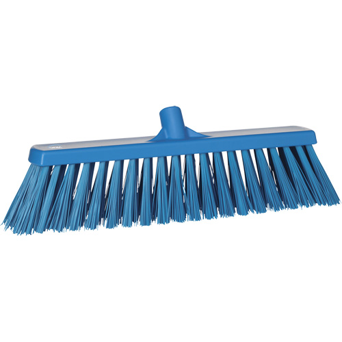 Balai-brosse robuste, Crins Ferme, 20", Polyester, Bleu M & M Nord Ouest Inc