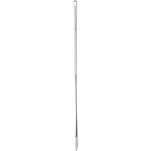 Handle, Broom/Brush/Pad Holder/Scraper/Squeegee, White, Ergonomic, 59" L M & M Nord Ouest Inc