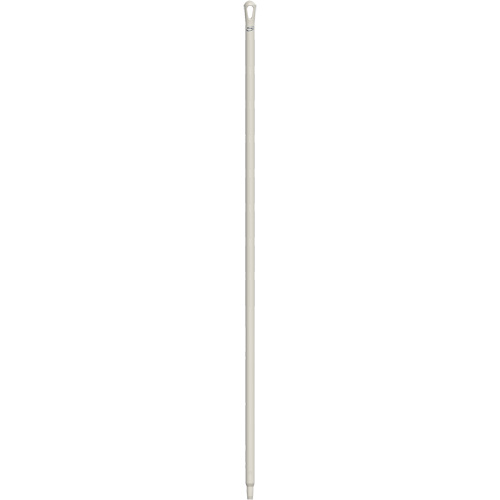 Ultra Hygiene Handle, Broom/Brush/Pad Holder/Scraper/Squeegee, White, Ergonomic, 67" L M & M Nord Ouest Inc