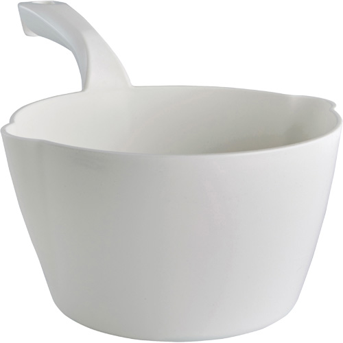 Round Bowl Scoop, Plastic, White, 64 oz. M & M Nord Ouest Inc