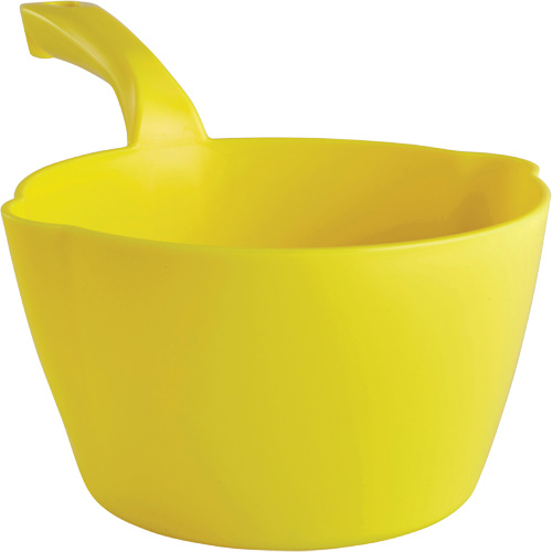 Round Bowl Scoop, Plastic, Yellow, 64 oz. M & M Nord Ouest Inc
