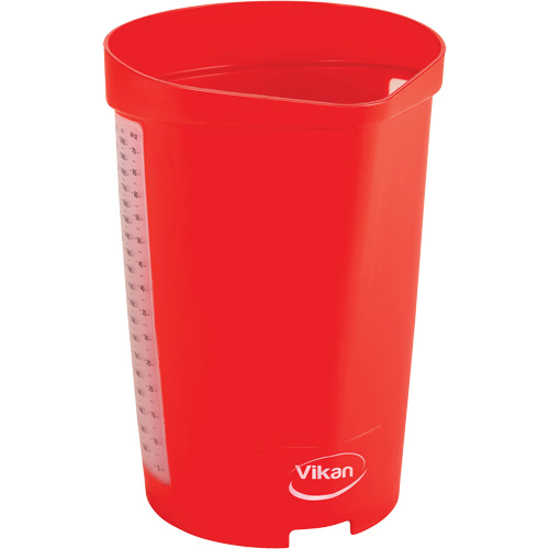 Measuring Jug, Plastic, Red, 65 oz. M & M Nord Ouest Inc