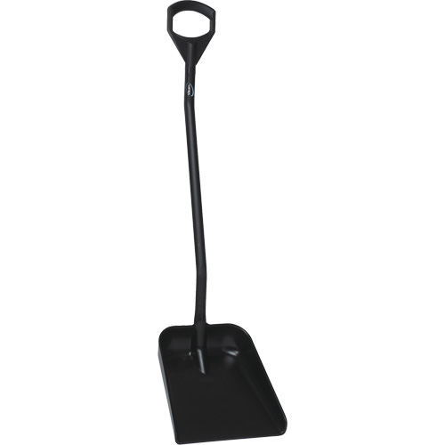 Ergonomic Large Blade Shovel, 51" Length, Plastic, Black M & M Nord Ouest Inc