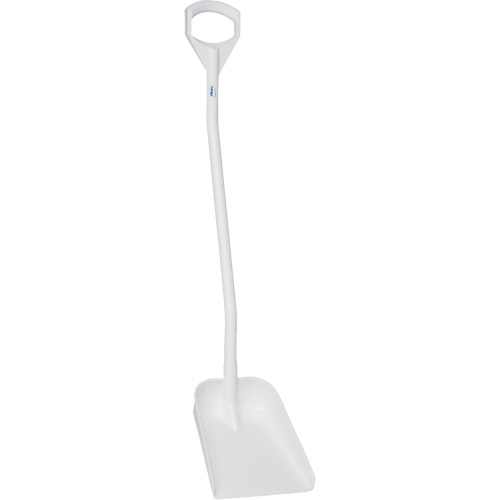 Pelle ergonomique &agrave; lame r&eacute;duite, Longueur de 50", Plastique, Blanc M & M Nord Ouest Inc
