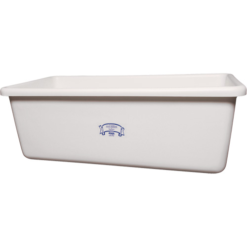 Transport Storage Tub, Plastic, White M & M Nord Ouest Inc