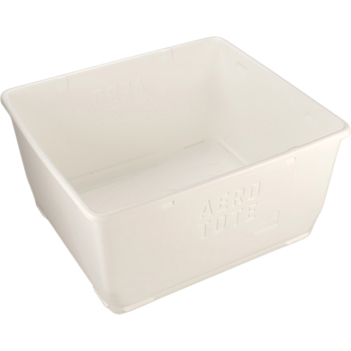 Aero-Tote Tub with Drain Plug, Plastic, White M & M Nord Ouest Inc