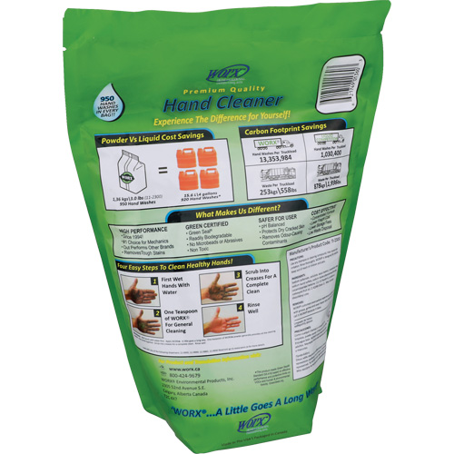 Biodegradable Hand Cleaner, Powder, 3 lbs., Refill, Scented M & M Nord Ouest Inc