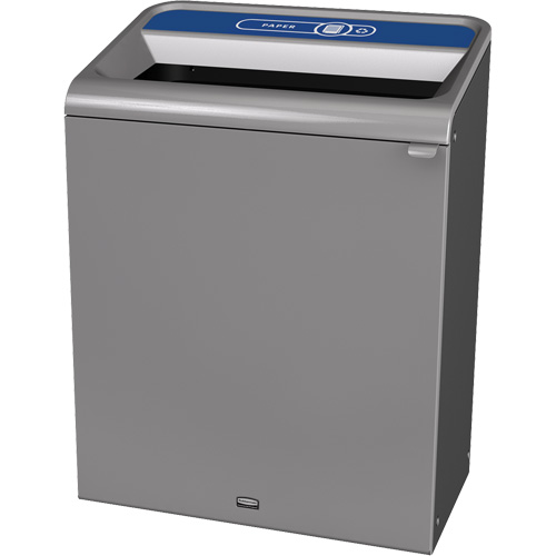 Configure Paper Waste Container, Bulk/Curbside/Deskside, Steel, 45 US gal. M & M Nord Ouest Inc