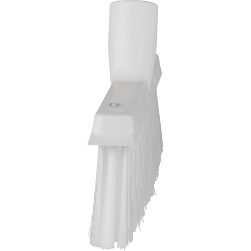 Balai biseaut&eacute; avec pas de vis inclin&eacute;, Crins Moyen, 10", Polyester, Blanc M & M Nord Ouest Inc