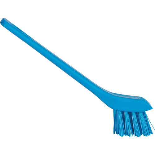 Brush with Scraping Edge, Stiff Bristles, 6" Long, Blue M & M Nord Ouest Inc