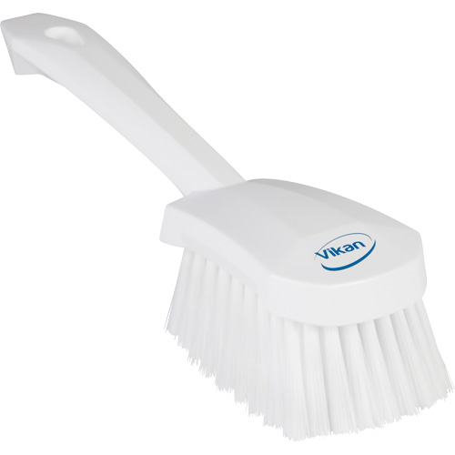 Short-Handled Washing Brush, Soft Bristles, 10-1/2" Long, White M & M Nord Ouest Inc
