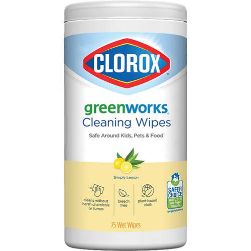 GreenWorks Cleaning Wipes, 75 Wipes M & M Nord Ouest Inc