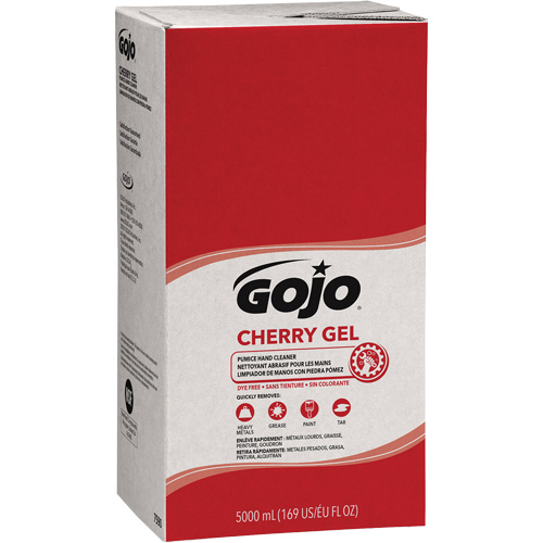 Hand Cleaner for Pro TDX Dispenser, Gel/Pumice, 5000 ml, Refill, Cherry M & M Nord Ouest Inc