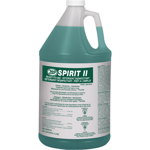 D&eacute;tergent d&eacute;sinfectant Spirit II, 4 L, Cruche M & M Nord Ouest Inc