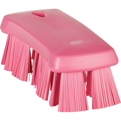 UST Hand Brush, Stiff Bristles, 6-9/10" Long, Pink M & M Nord Ouest Inc