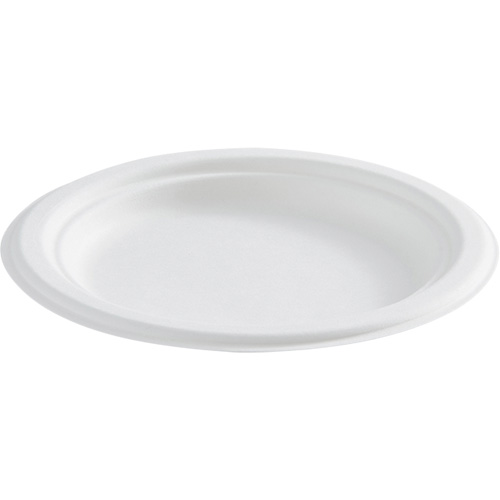Round Fibre Compostable Plate M & M Nord Ouest Inc