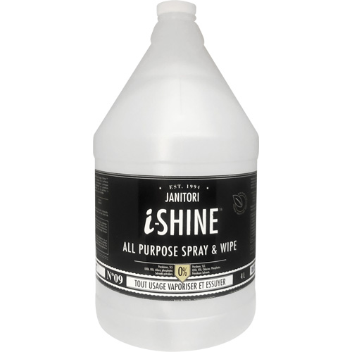 Janitori All-Purpose i-Shine Spray & Wipe, 4 L, Jug M & M Nord Ouest Inc