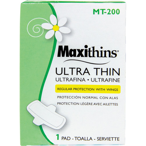 Maxithins&reg; Maxi Pad Ultra Thin with Wings M & M Nord Ouest Inc